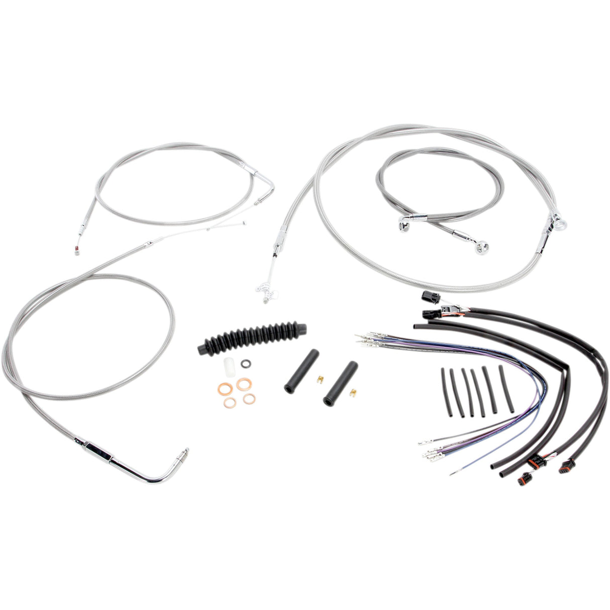 Magnum Shielding Cable Kit - 589272 For Harley Softail 2011-2014