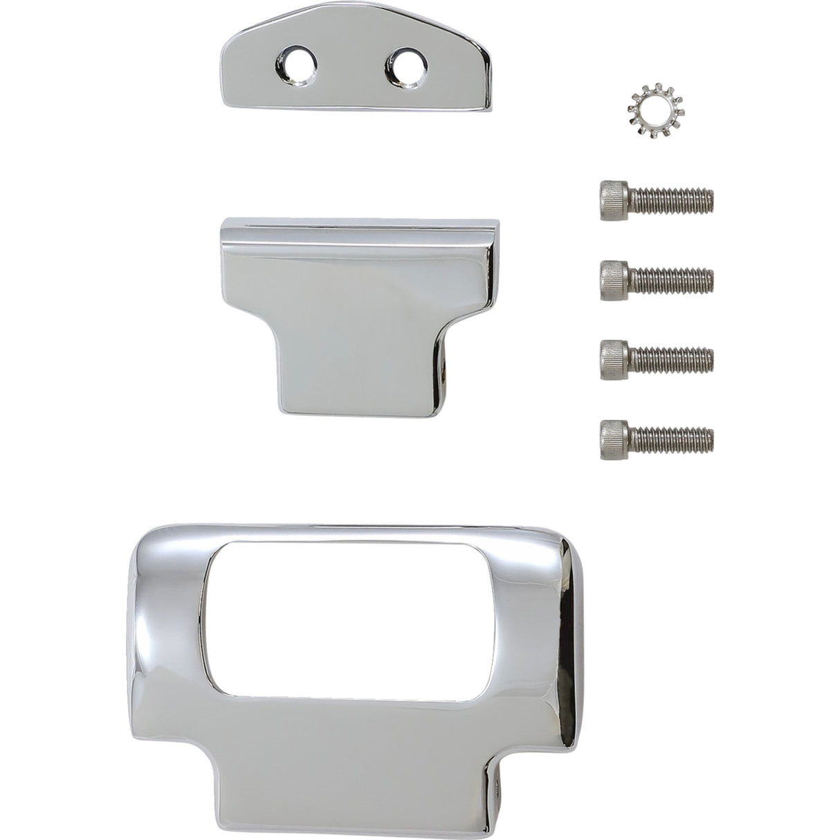 LA CHOPPERS 2201-0251 LA-7397-00C M8 Softail Gauge Mount For Performance Risers - Single - Chrome - Softail