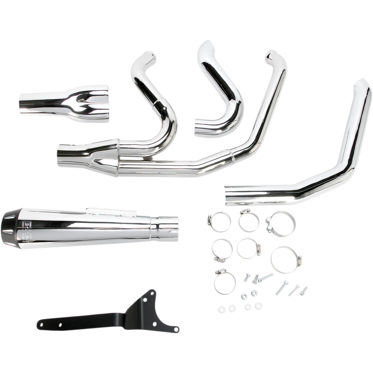 Bassani Xhaust Road Rage 2-Into-1 Exhaust System - 1FXR2 For Harley 1987-1994