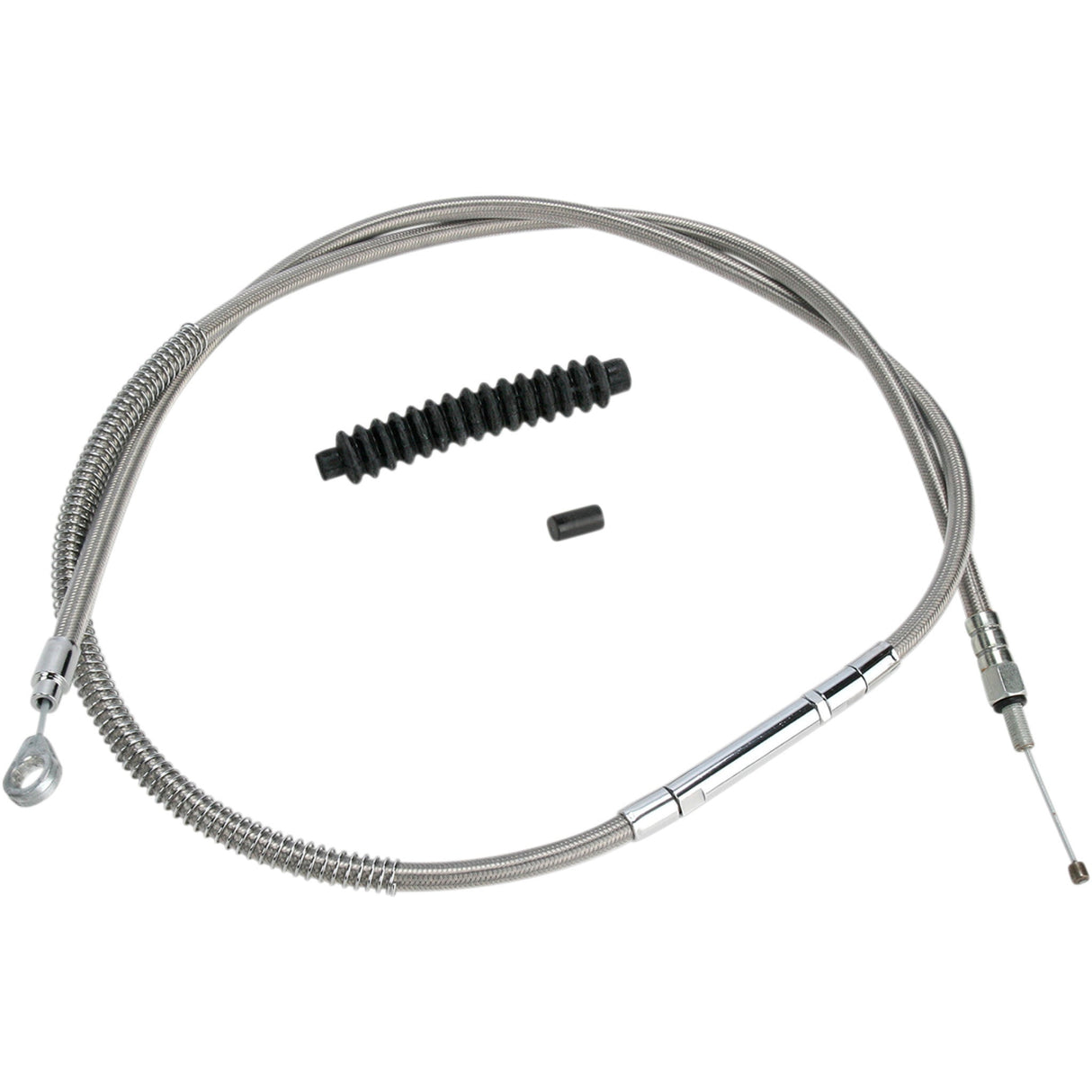 Barnett High-Efficiency Stainless Steel Clutch Cable For Harley-Davidson +6" - 102-30-10005-06 For Harley Touring 1989-2006