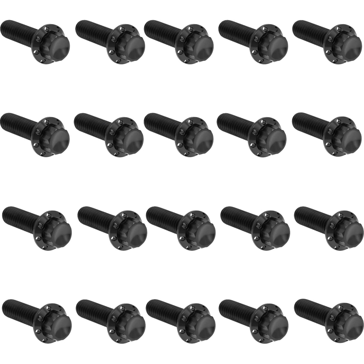 Arlen Ness Rocker Box 12-Point Titanium Bolt Kit Black - 300-945 For Harley Motorcycles 2017-2026