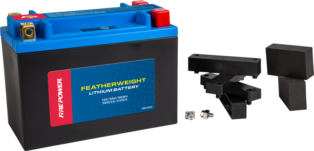 Fire Power Featherweight Lithium Battery 385 CCA 12V/96WH - HJTX20HQ-FP-B For Harley Motorcycles 1974-2017 | Ski-Doo Snowmobiles 1990-2017