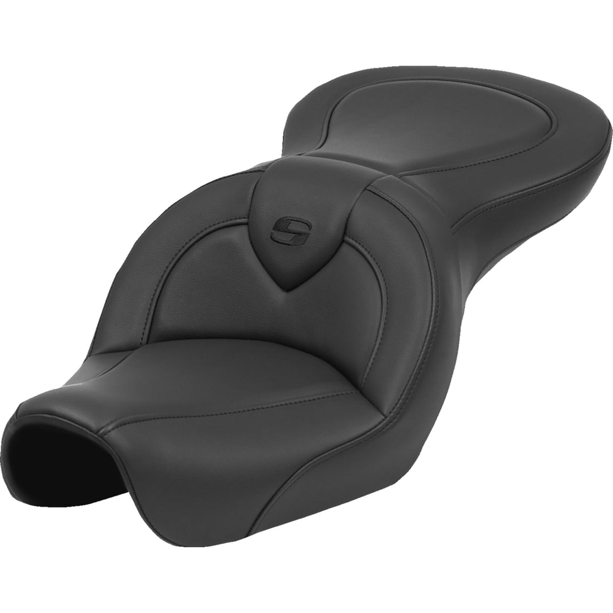Saddlemen Roadsofa™ Standard Reach Seat Black Stitch Without Backrest - 804-04-187 For Harley Dyna 2004-2005
