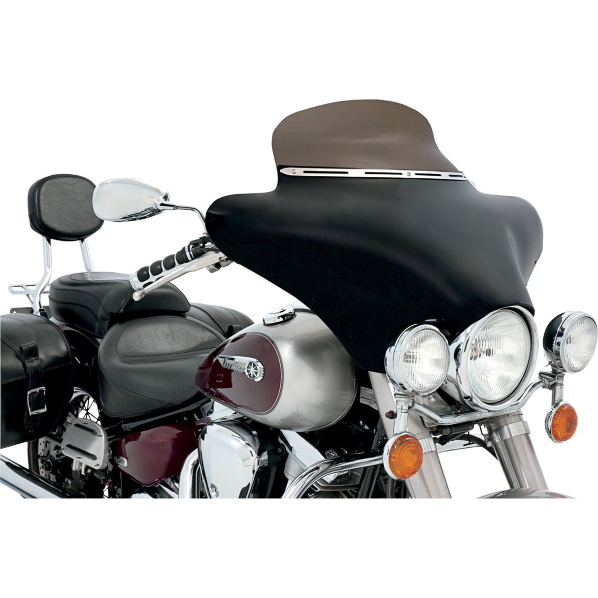 MEMPHIS SHADES 2350-0134 MEM0923 Slotted Stainless Steel Batwing Fairing Trim Fairing Windshield Trim - Stainless Steel - Slotted - Slim