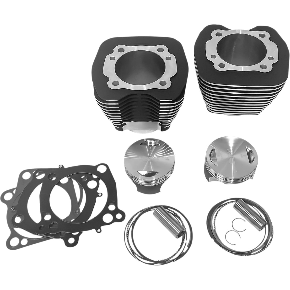 Revolution Performance, LLC Cylinder Kit 98" Big Bore Black With Highlighted Fins Twin Cam - RP201-111W For Harley Motorcycles 1999-2006