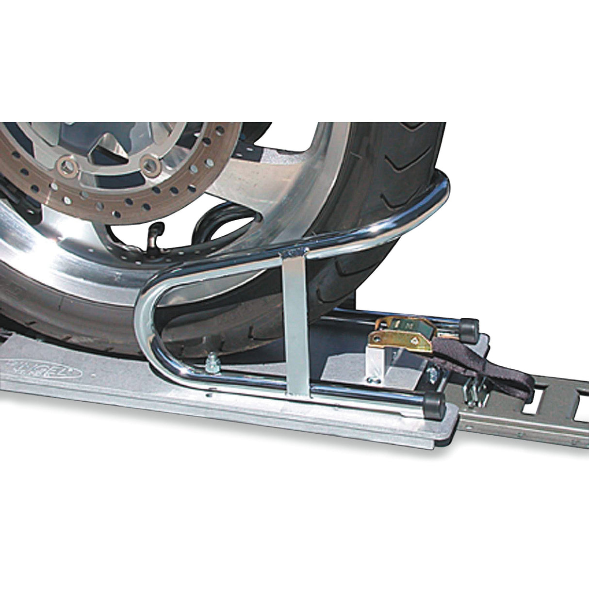 PINGEL 3911-0008 WC65EF Removable Series E-Track Wheel Chock - Floor Mount - Removable - Chrome - 6-1/2"