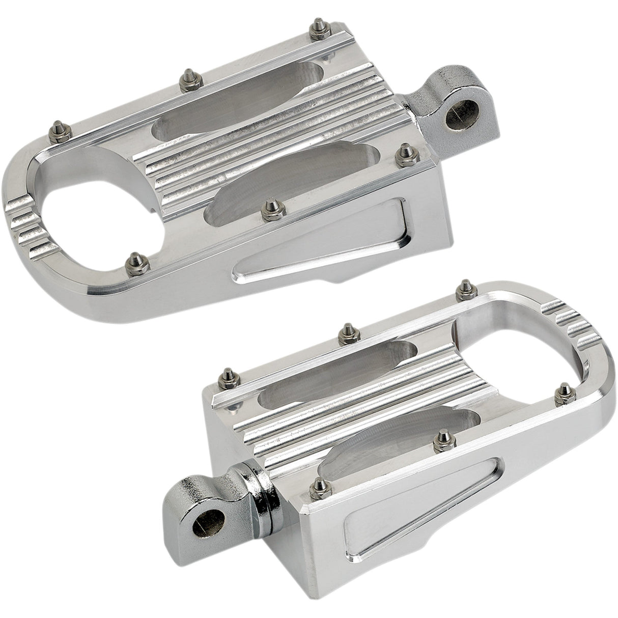 Biltwell Punisher Footpeg Polished Xl - 7006-303-01 For Harley 2008-2019