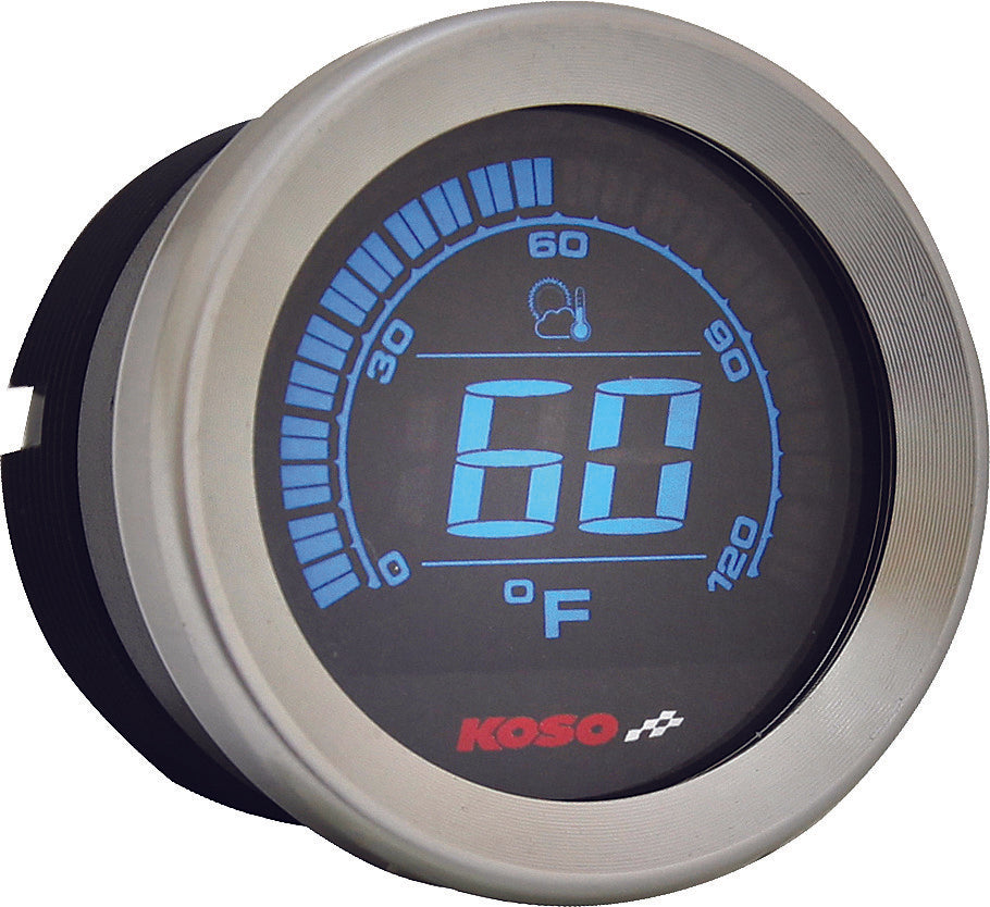 Koso North America Digital Gauge Cluster Silver Bezel Flht AND Fltr - BA050901 For Harley Touring 2004-2013