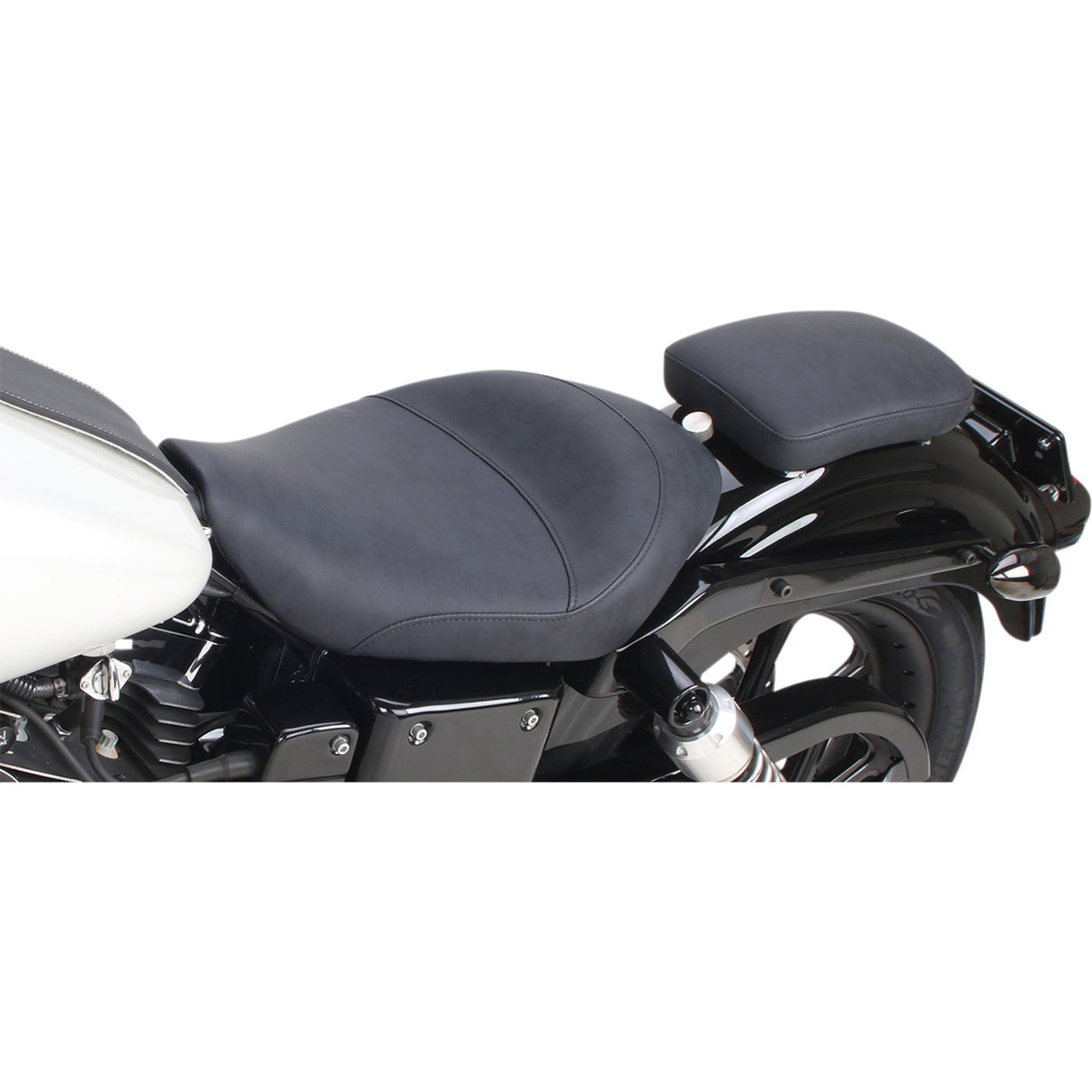 SADDLEMEN 0807-0181 SA1020 Detachable Pillion Brushed S3 Pad - 7"