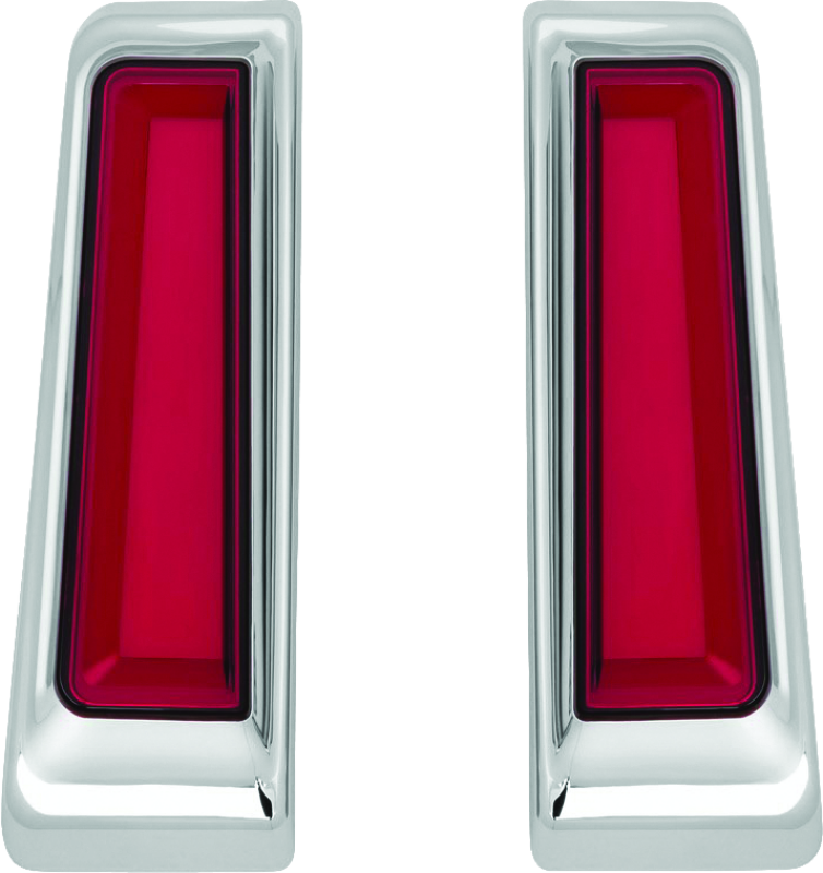 Kuryakyn 2900 Tracer L.e.d. Inserts For Saddlebag Supports Chrome