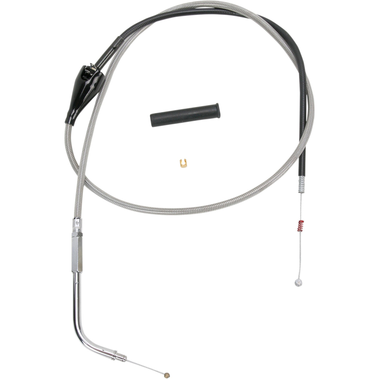 DRAG SPECIALTIES Stainless Braided Idle Cable