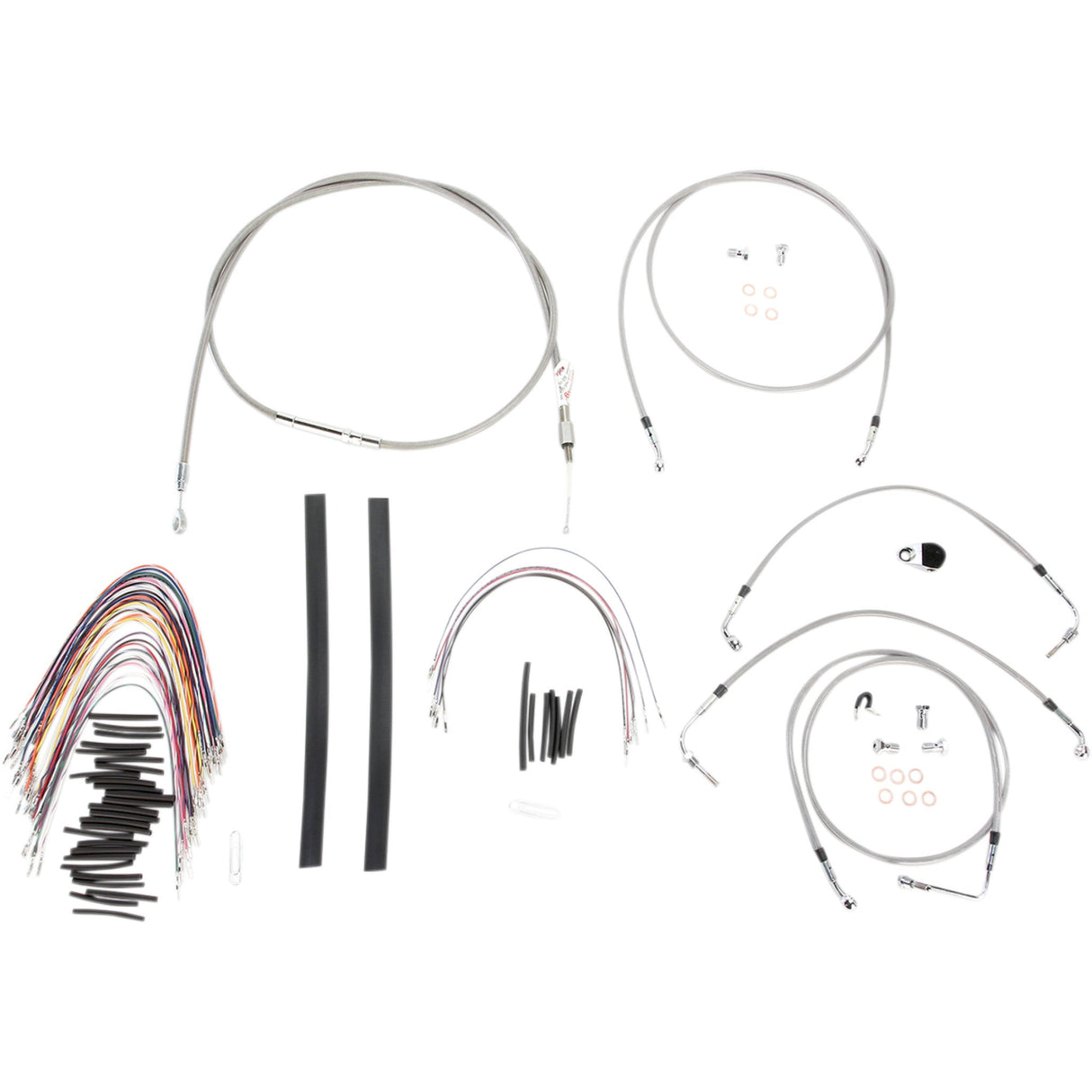 Burly Brand Complete Cable Kit - B30-1104 For Harley Touring 2008-2013