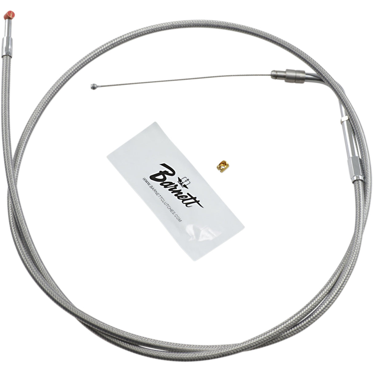 Barnett Stainless Steel Throttle Idle Cable +6" - 102-30-30016-06 For Harley Touring 2002-2007