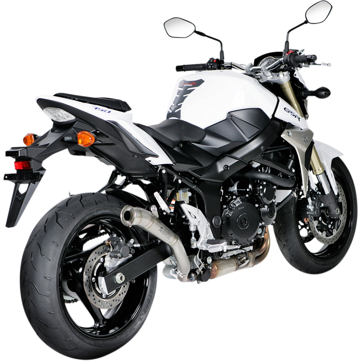 Akrapovic Slip-On Line Muffler - SM-S7SO1T Suzuki 750 2011-2016