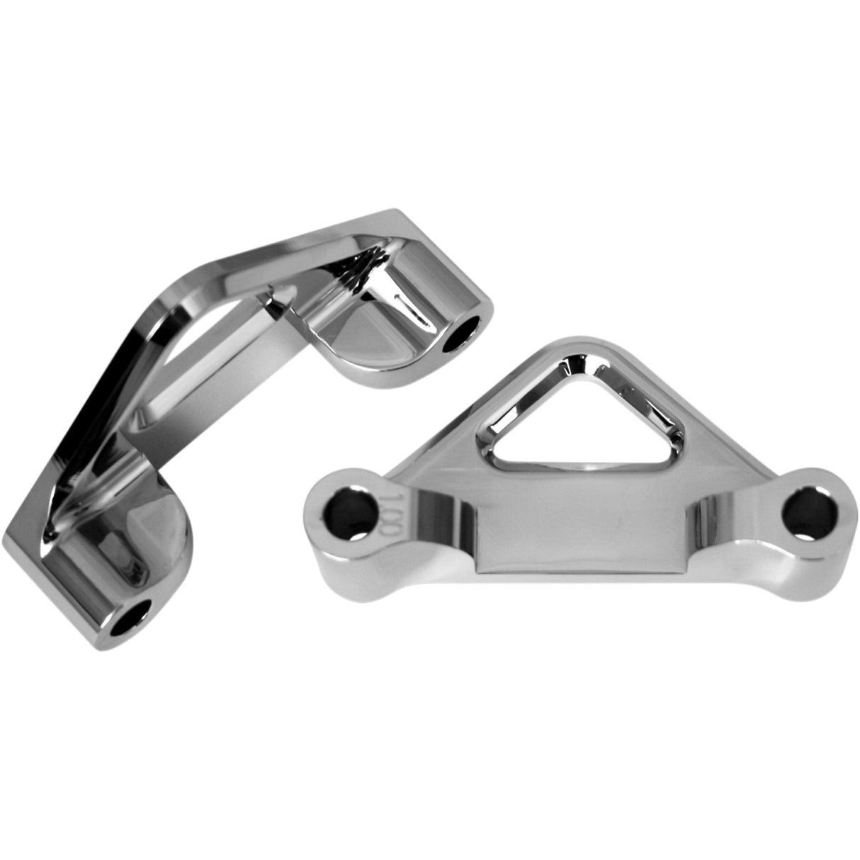 Accutronix Fender Spacers For Hot Bagger Legs Chrome 1" Spacer For 6" Width Fender - TFS41-EMF100C For Harley Motorcycles 1984-2013