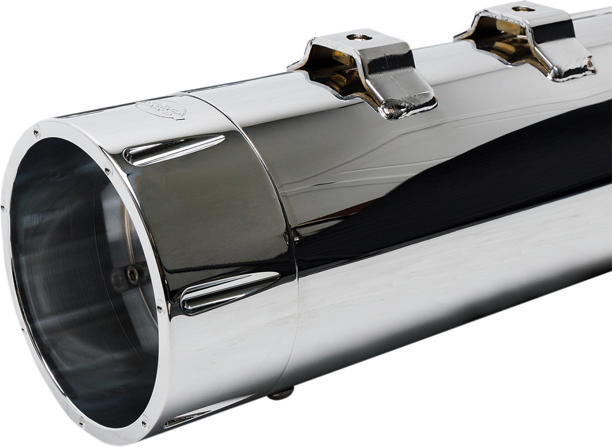 4-1/2" MK45 Performance Mufflers - Chrome Tracer - 1801-1078