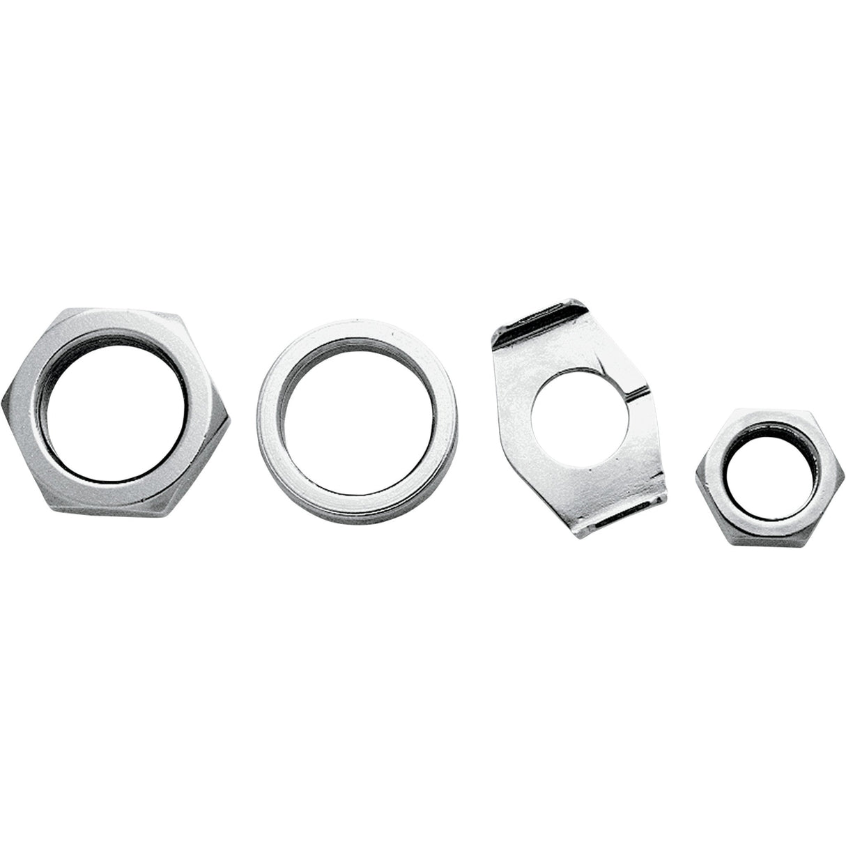Colony Axle Nut Kits Rear Axle Hex Chrome - 8160-4 For Harley Motorcycles 1936-1972