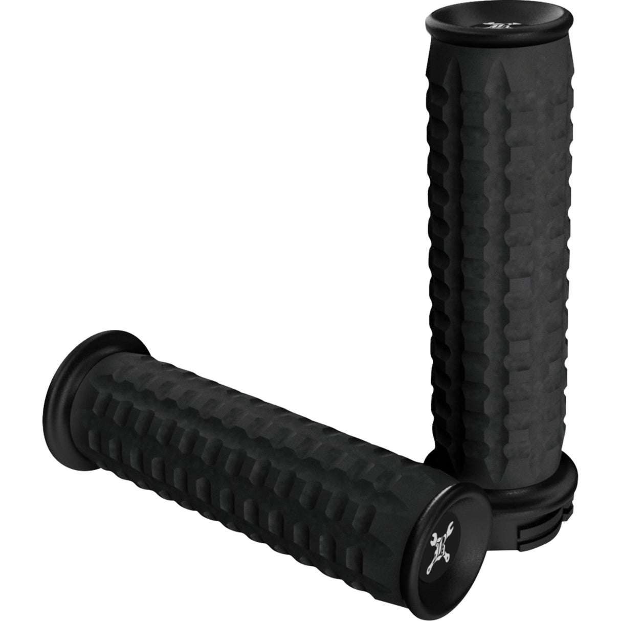 Burly Brand Hawk Grips TBW Black Textured - B16-1009TB For Harley Motorcycles 2008-2024