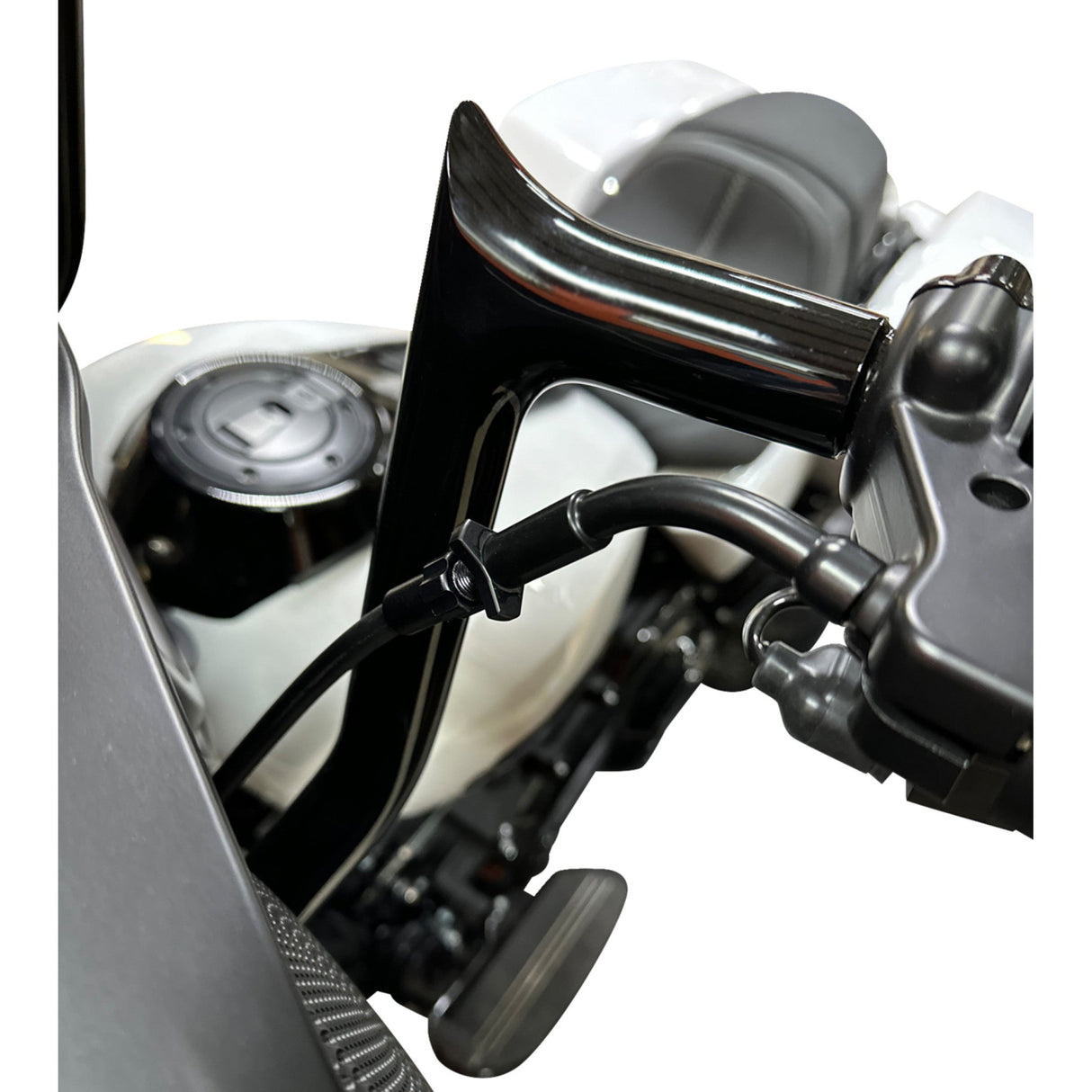 FAT Baggers INC. EZ Install Upper Clutch Cable Stock Black Vinyl - 118000-B For Harley Touring 2021-2025