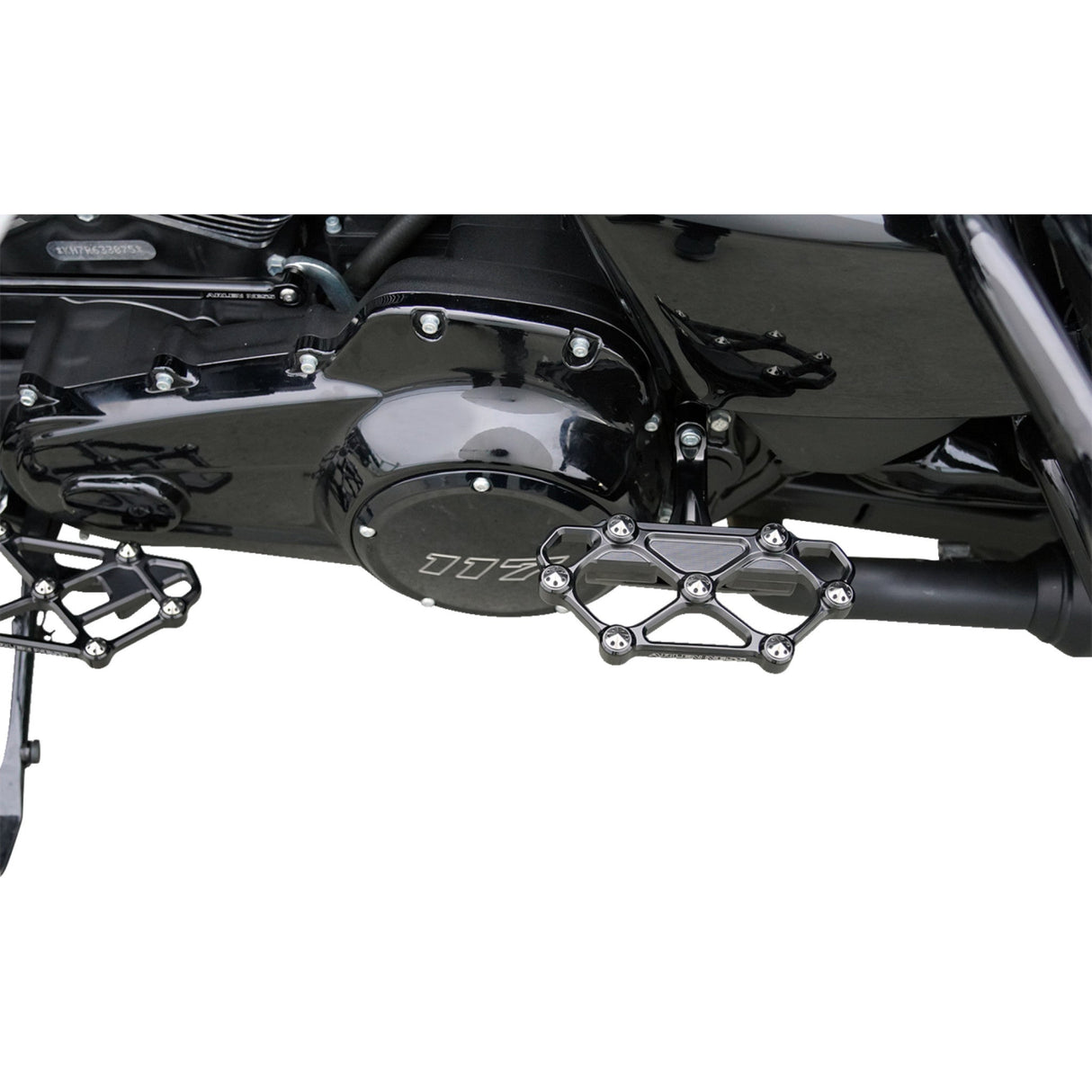 Arlen Ness Diamond Floorboards Passenger Black - 410-058 For Harley Motorcycles 1982-2026