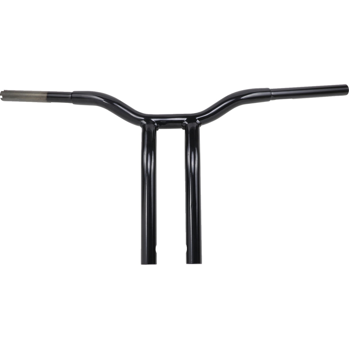 LA CHOPPERS 0601-4943 LA-7338-14B Kage Fighter Welded Bent-Riser Handlebar - One Piece - Bent - 14" - Black