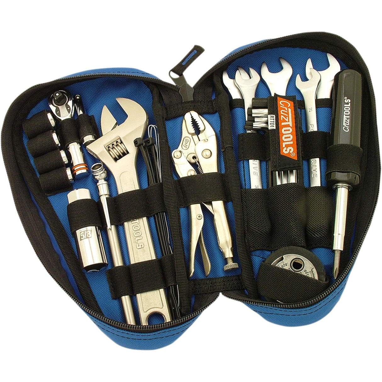CRUZTOOLS 3812-0023 RTTD1 RoadTech™ Teardrop Tool Kit for Harley Davidson Softail Tool Kit - Teardrop - Zipper Pouch - Combination - Harley Davidson Softail