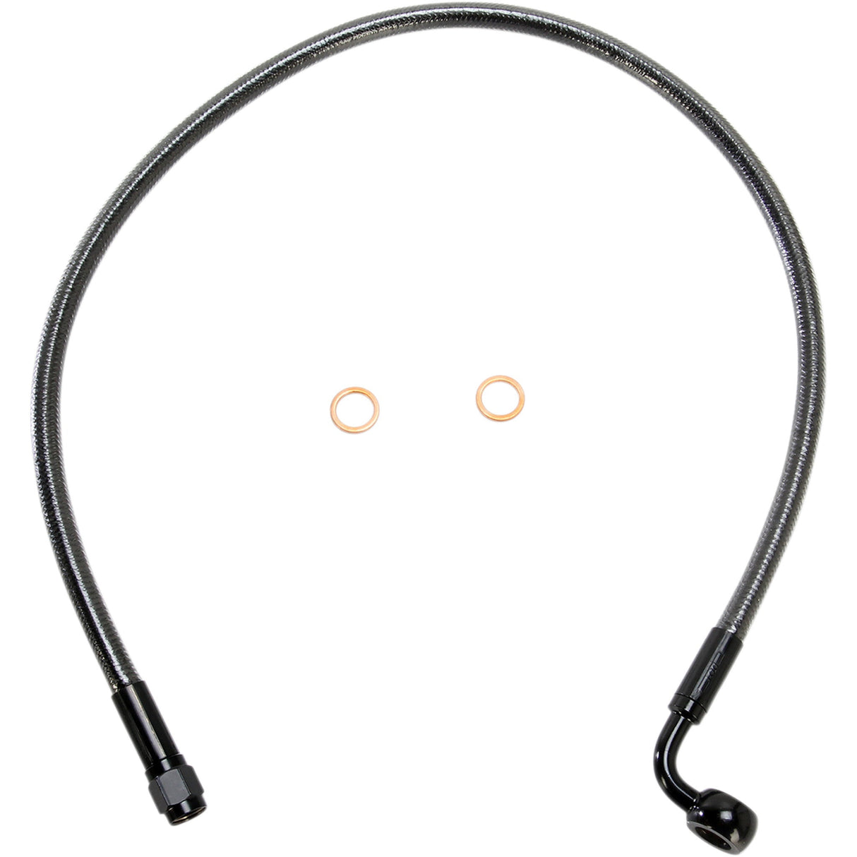 MAGNUM SHIELDING 1741-4090 AS47224 Alternate Length Designer Series ABS-Specific Front Brake Line Kit - 10 mm-90° - 24" - Black Pearl