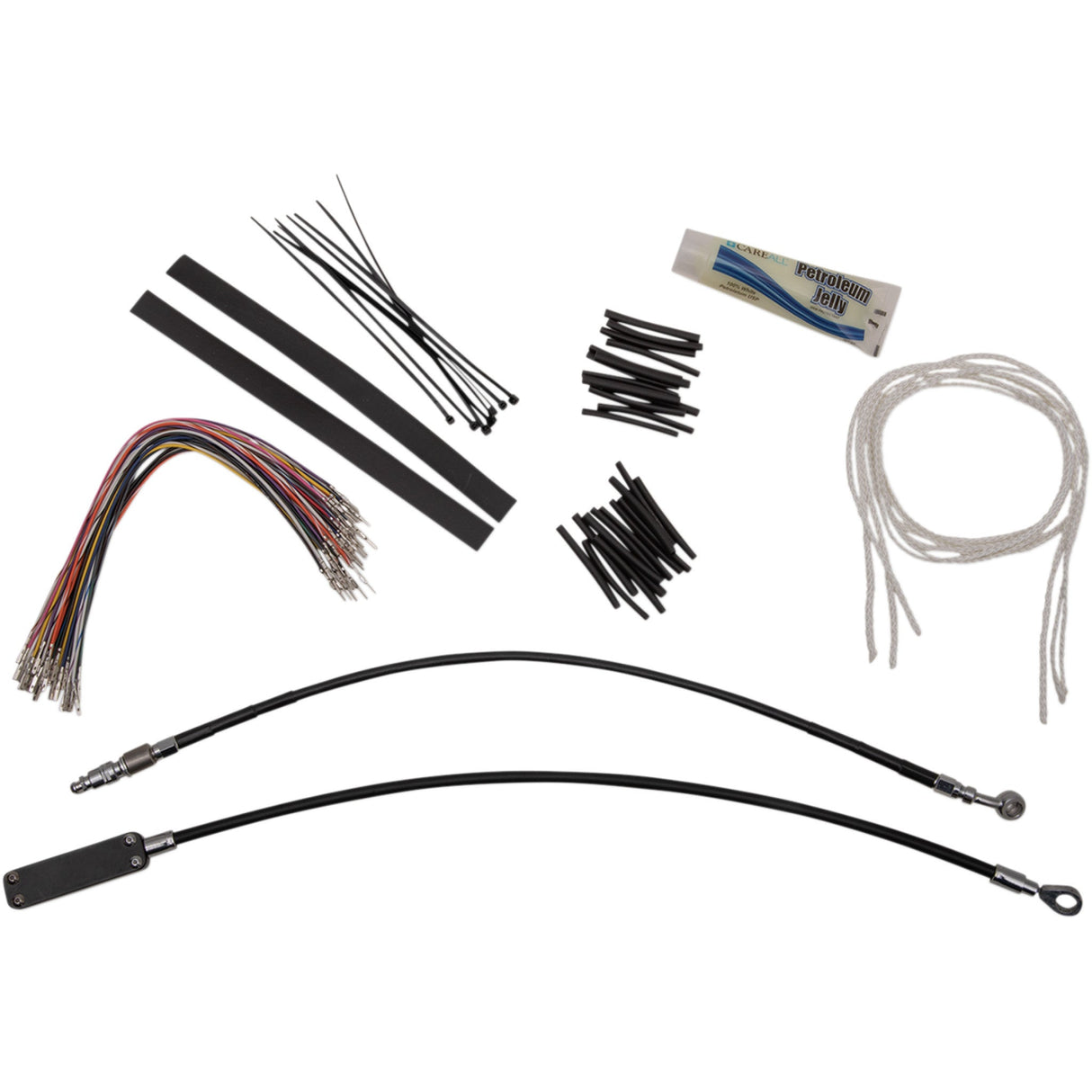 FAT Baggers INC. 1-1/4" EZ Install Pointed Top Handlebar Kit 16" Black - 909116-B For Harley Touring 2008-2013