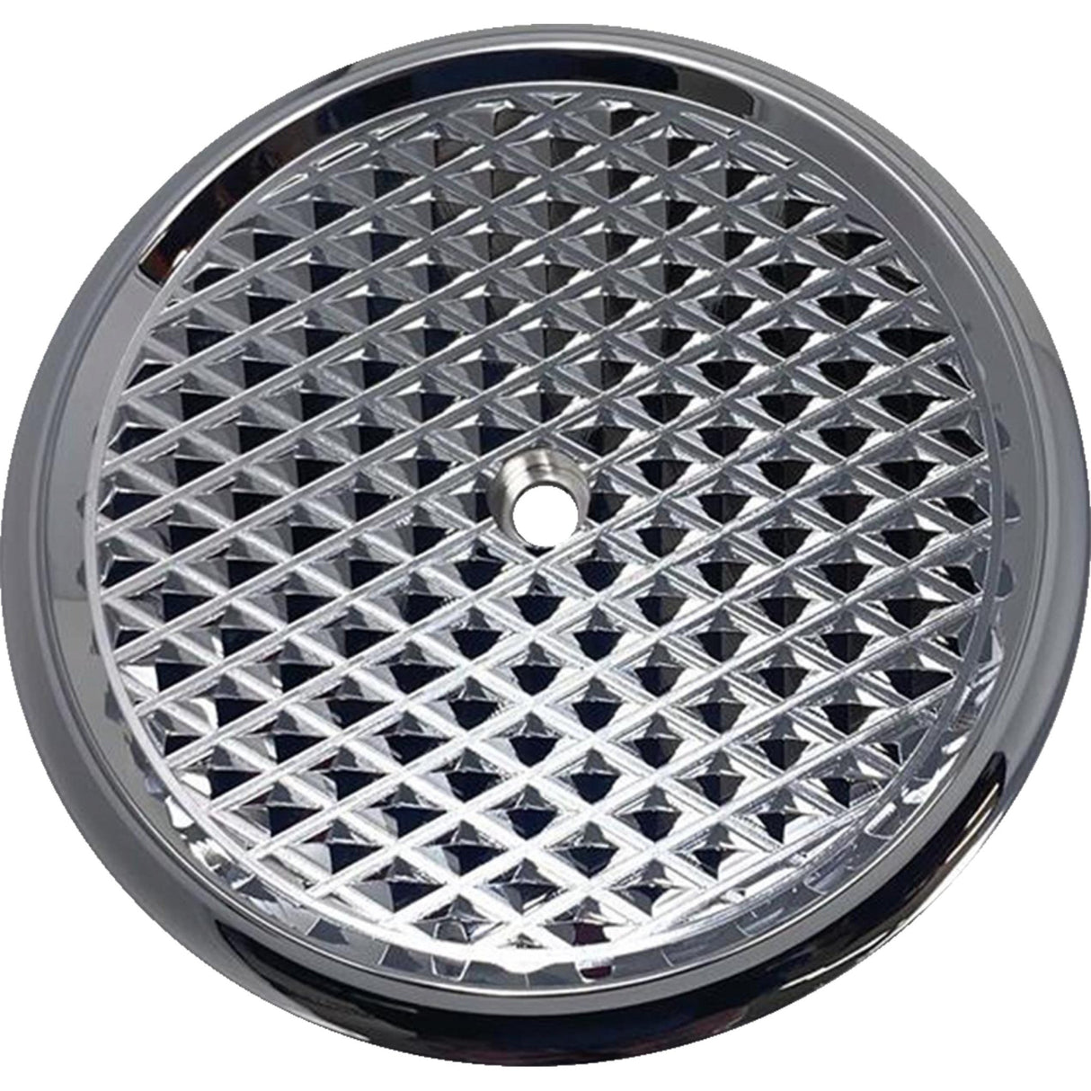 COVINGTONS 1014-0365 C3017-C Air Cleaner Cover Insert - Diamondback - Chrome