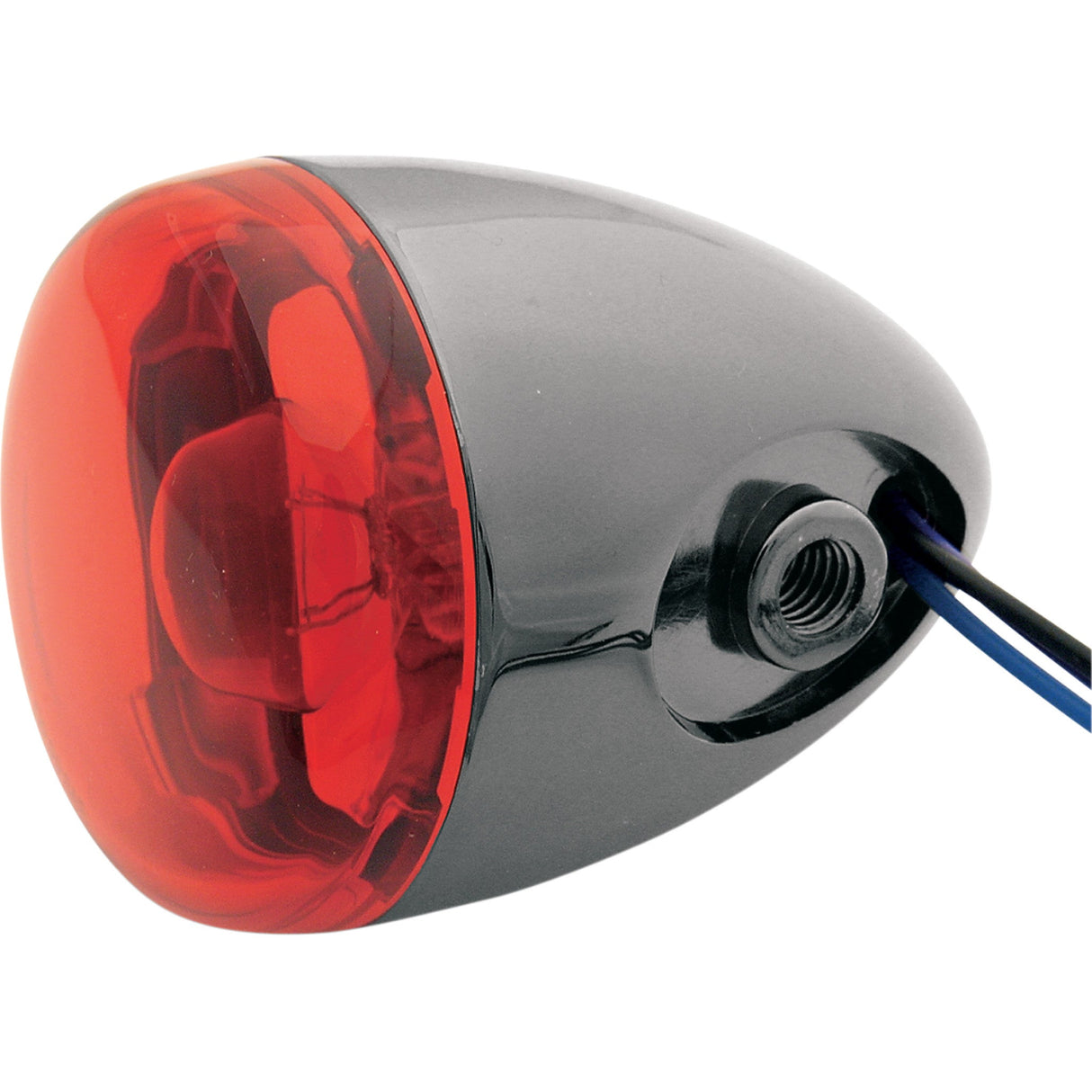 CHRIS PRODUCTS 2020-0156 8887R-BN Custom Turn Signal Turn Signal - Black Nickel/Red
