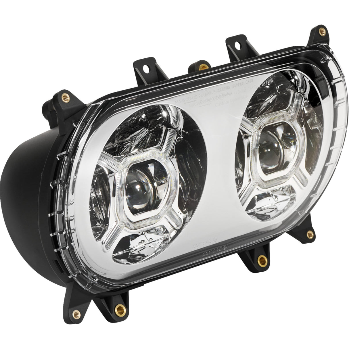 CUSTOM DYNAMICS 2001-2606 PG-RG-C ProGLOW™ Double-X LED Headlight - Chrome - Road Glide