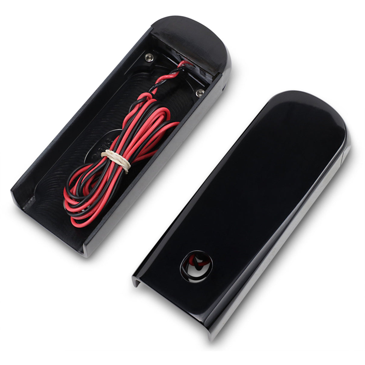 Alloy ART Fender Strut LED Marker Lights LED Smoke Red Black Flhc - SSL-HD-2B For Harley Softail 2018-2020