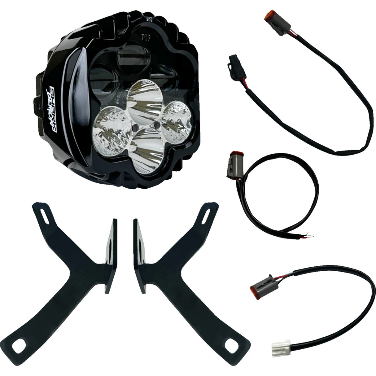 CUSTOM DYNAMICS 2001-2932 SD2-MSRW-W Shark Demon® LED Headlight Kit - for Road Warrior Fairing