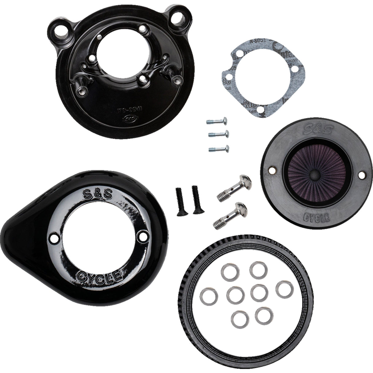 S&S Cycle Air Stinger Stealth Air Cleaner Kit Black - 170-0726A For Harley Sportster 2007-2022