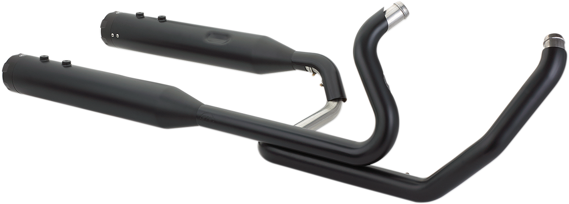 El Dorado Dual Exhaust System - Black - Black Thruster - 1800-2528
