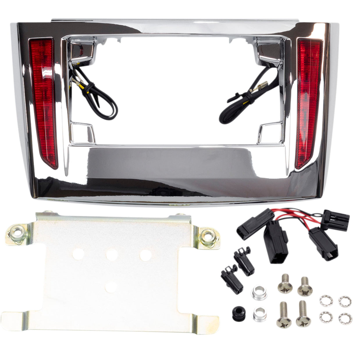Ciro LED License Plate Frame '09+ Trike Chrome - 40080 For Harley Tri 2009-2025