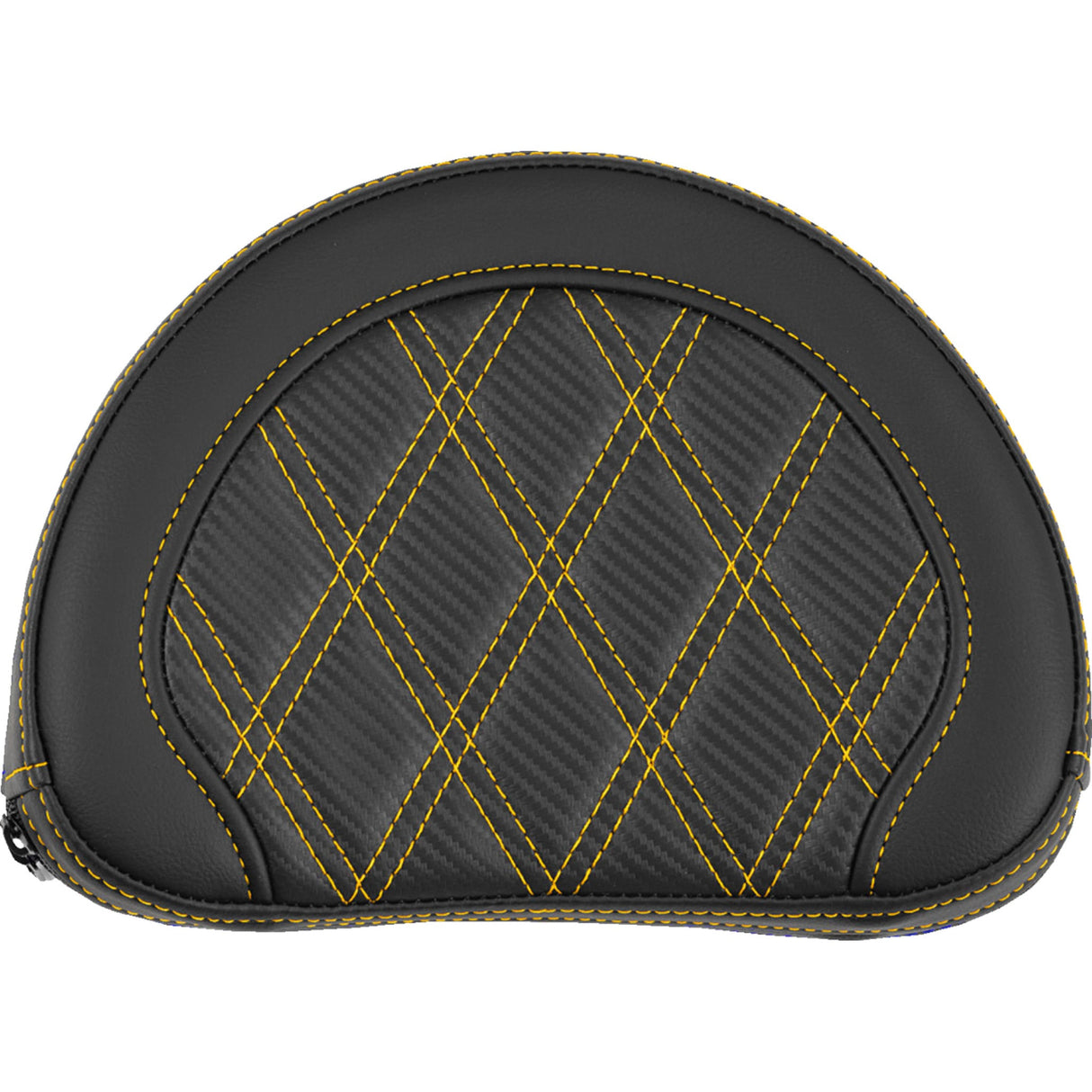 SADDLEMEN 0822-0676 051320707 Contoured Sissy Bar Pad lattice stitch - gold stitch