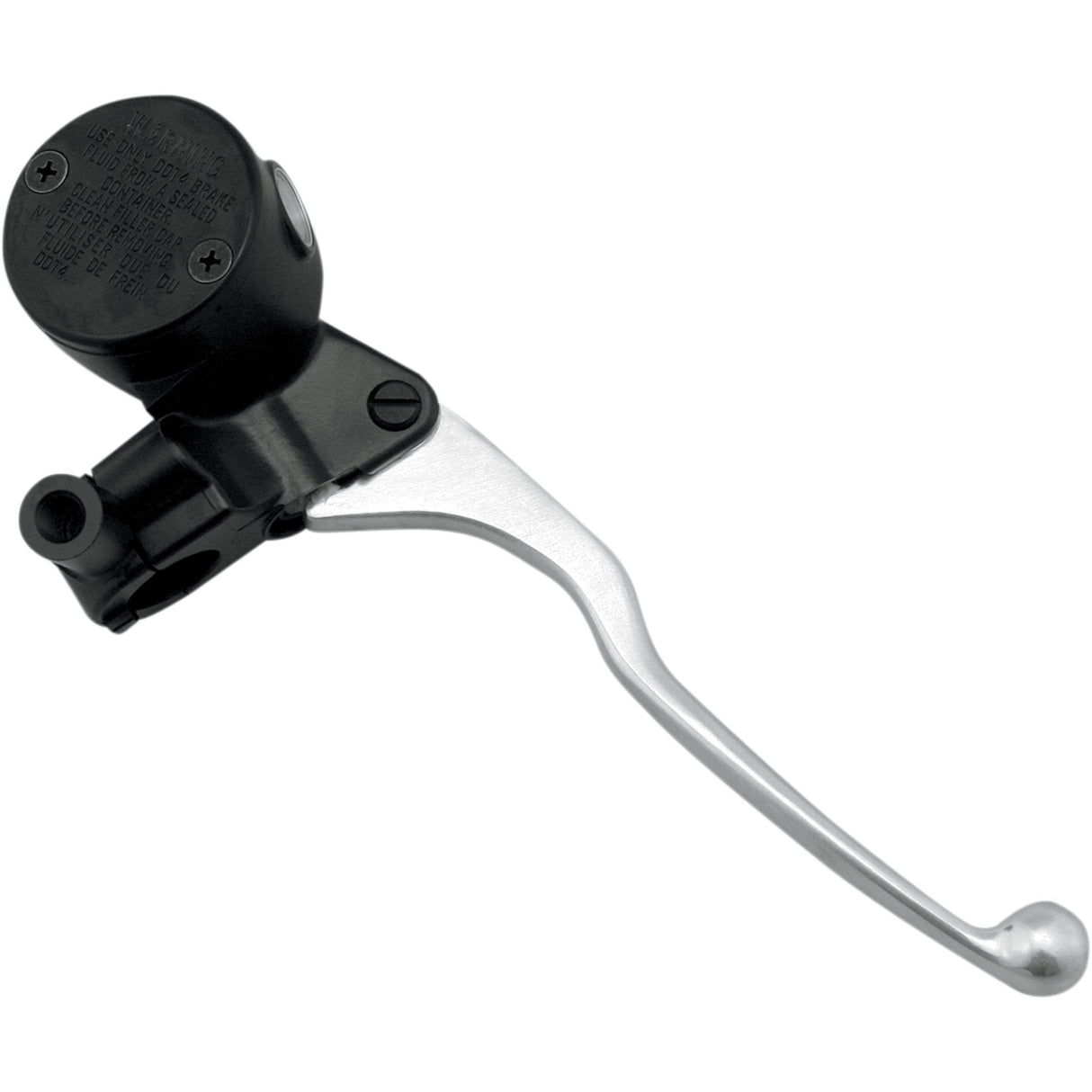 SHINDY 1731-0316 17-654A Retro Round Master Cylinder Kit Master Cylinder - Round - 5/8" - Black/Silver