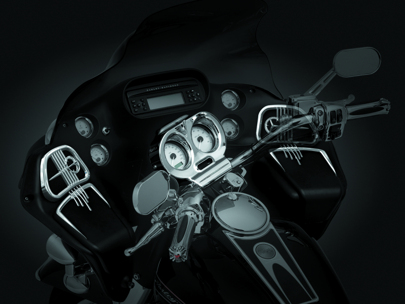 Kuryakyn Glove Box Accents For Road Glide Chrome - 3769 For Harley Road Glide 1998-2013