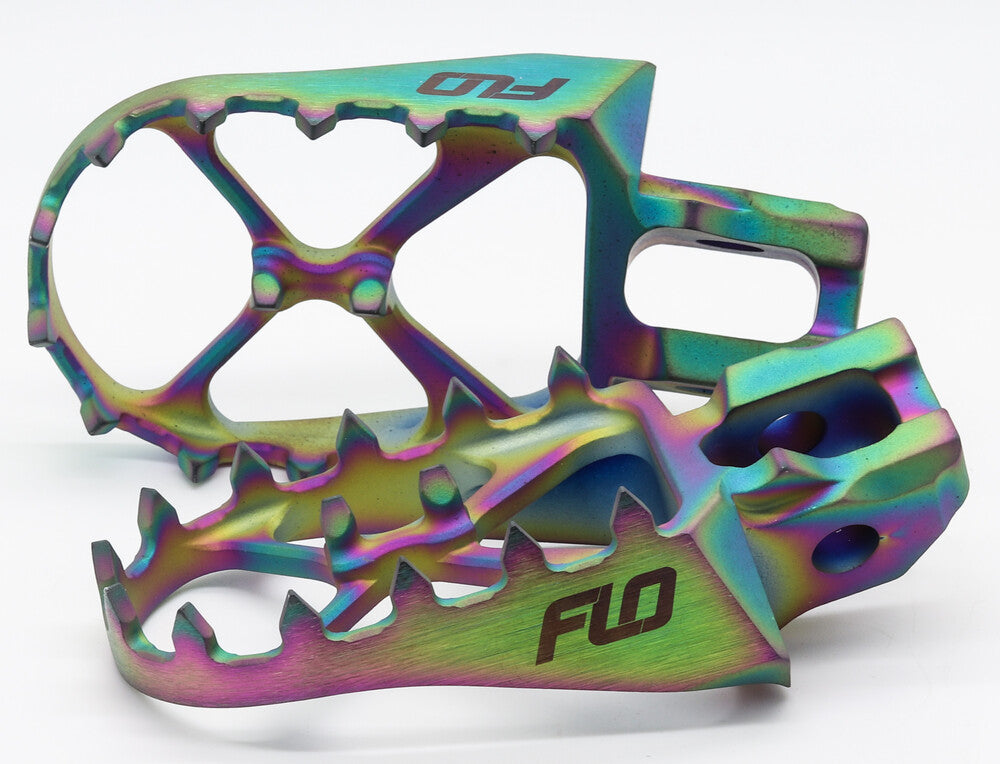 Flo Motorsports 122-8028T TI-795-4JET TITANIUM FOOT PEGS JET FUEL HUS/KTM