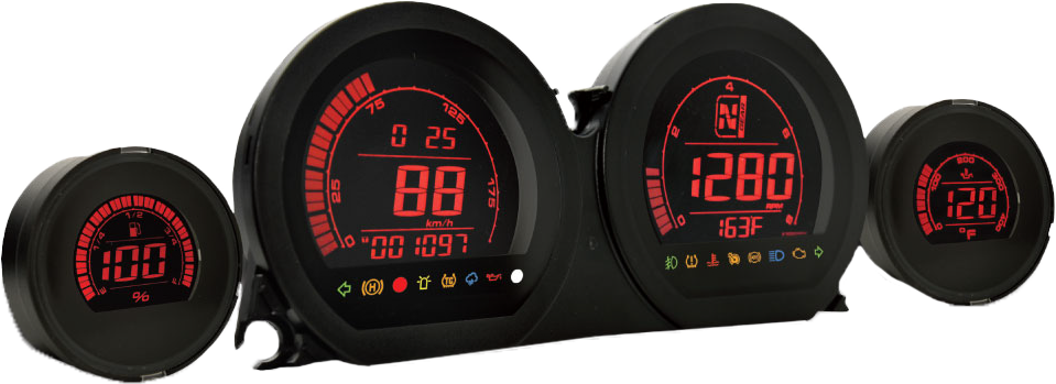 Koso North America HD-03 Series Gauge ` - BA064902 For Harley Touring 2014-2022