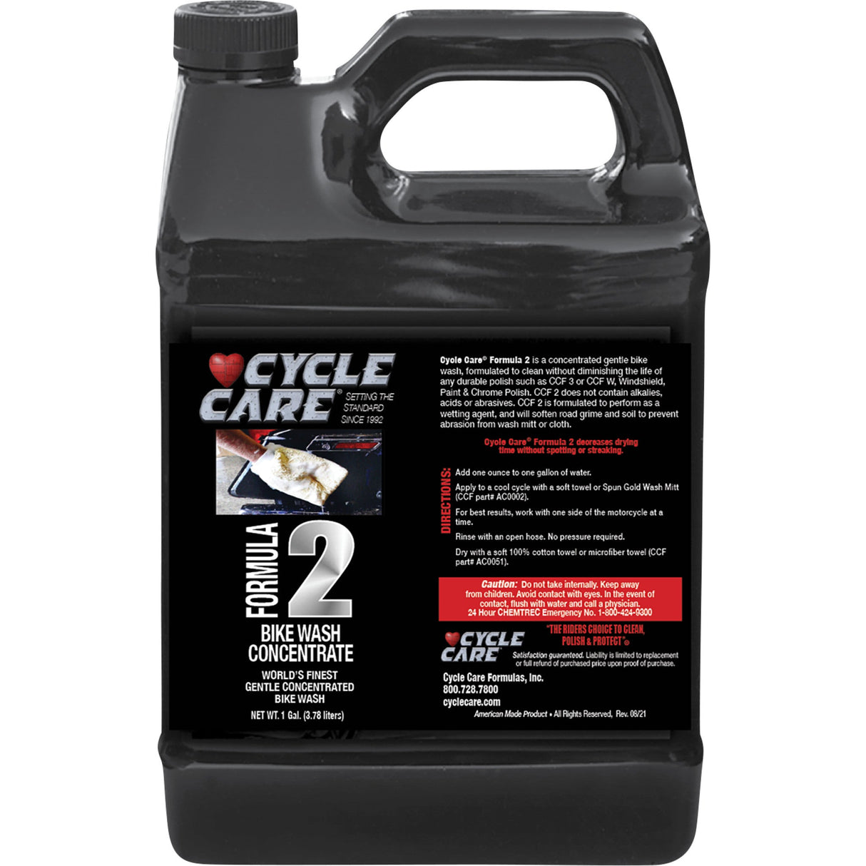 CYCLE CARE FORMULAS 3704-0113 02128 Formula 2 Cycle Bike Wash Concentrate Formula 2 Bike Wash - 1 U.S. gal.