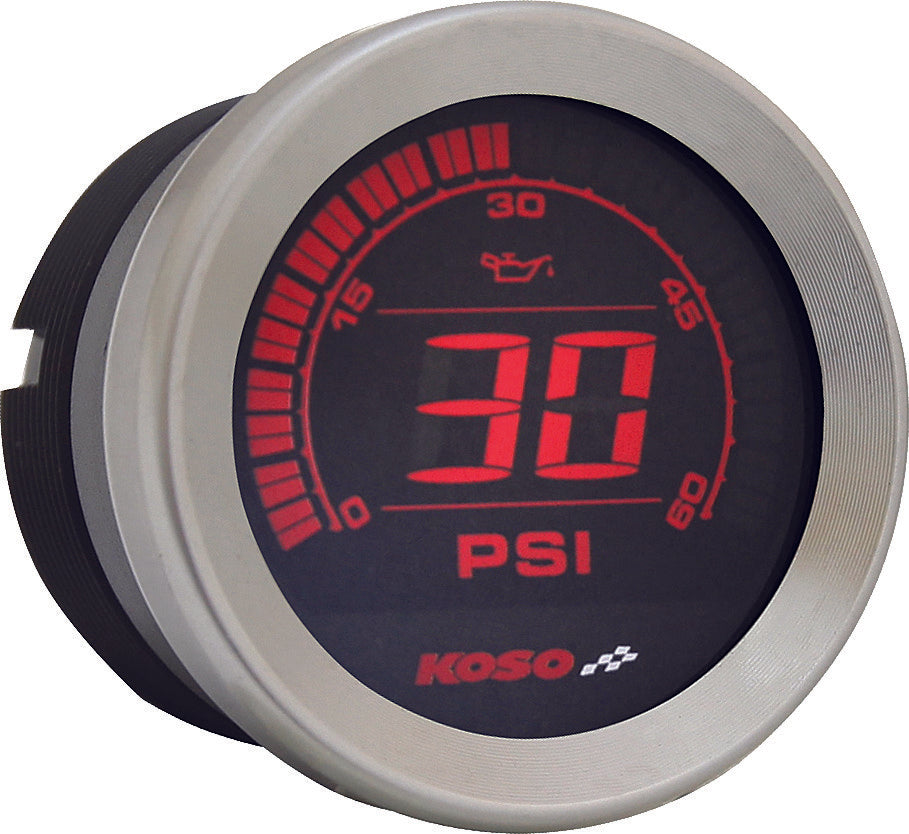 Koso North America Digital Gauge Cluster Silver Bezel Flht AND Fltr - BA050901 For Harley Touring 2004-2013