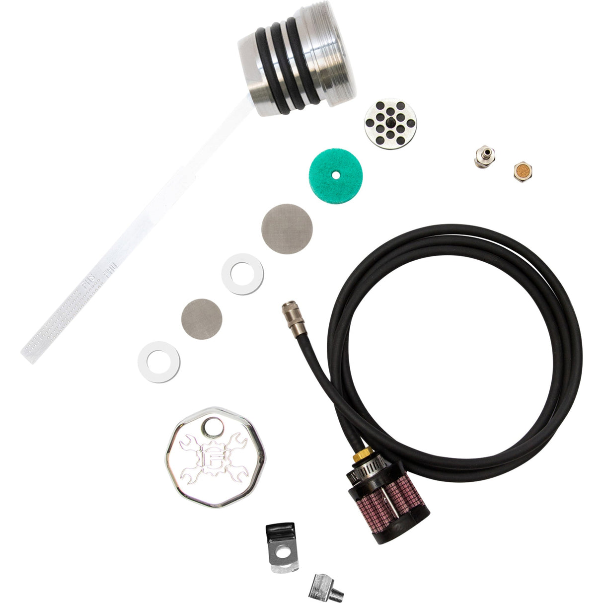 FEULING OIL PUMP CORP. 1012-0257 3093 Vented Dipstick - Polished - Dyna