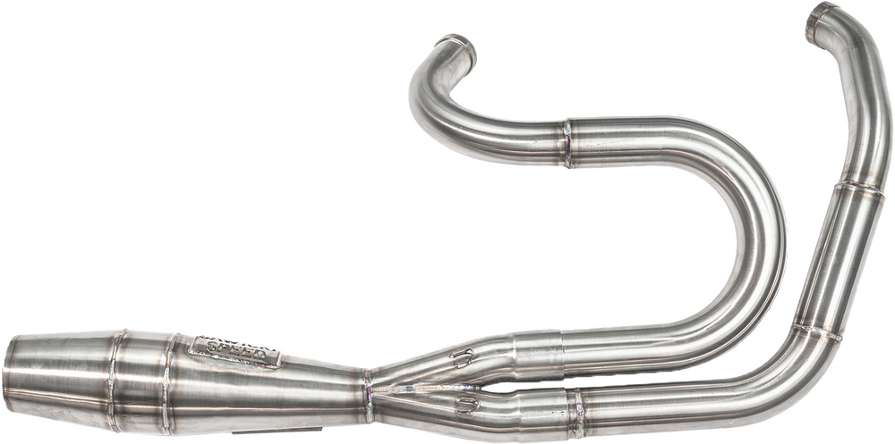 Sawicki 2IN1 Dyna Shorty Cannon BIG Inch Brushed SS For Harley Dyna 1991-2017