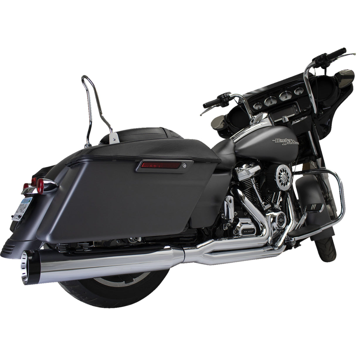 Khrome Werks 2-Into-1 Outlaw-SR Exhaust System Chrome Without End Cap M8 Touring - 200770-SR For Harley Touring 2017-2026