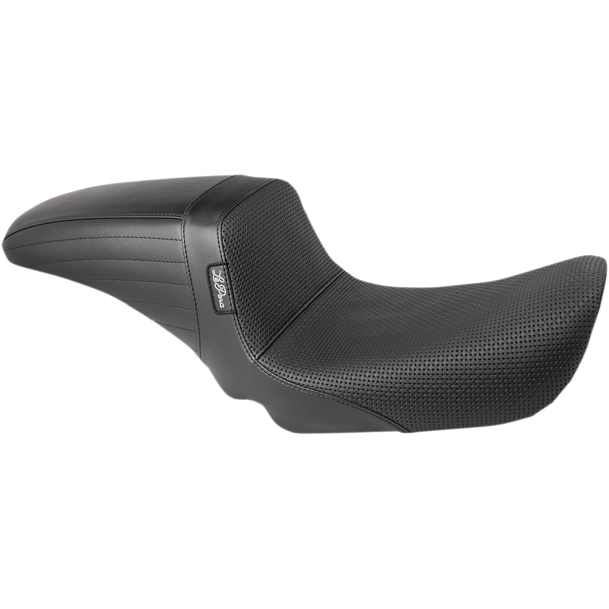 LePera Kickflip Seat — Basketweave Black - LF-591BW For Harley Super Glide 2004-2005