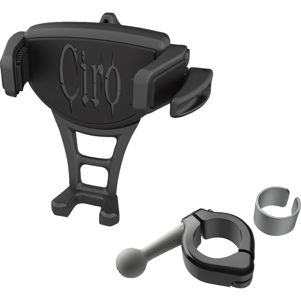 Ciro Constrictor Phone Holder Black 7/8" 1" Handlebar Mount - 50353 For Harley Touring 2024-2026