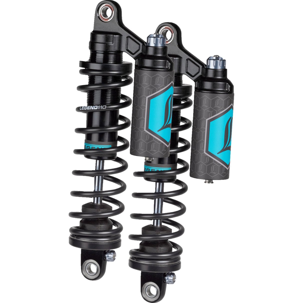 LEGEND SUSPENSION 1310-1894 Legend REVO ARC Piggyback Coil Suspension for XL Models - REVO ARC Piggyback Shocks - Black - 13" - '04+ Sportster