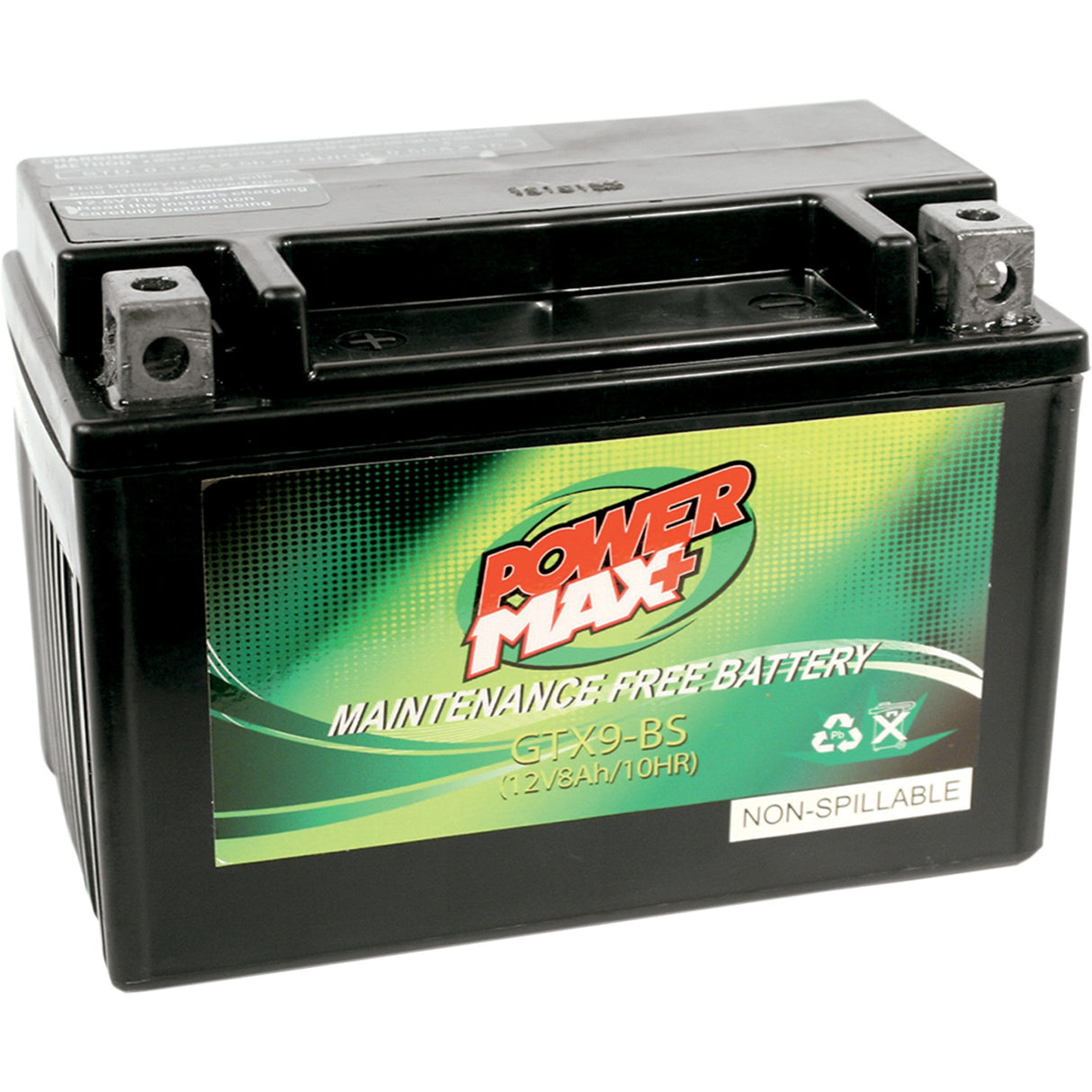 Power MAX Maintenance-Free Battery YTX9-BS - GTX9-BS For E-TON ATVs 2000-2013 | Polaris Outlaw / Predator / Sportsman 2003-2013